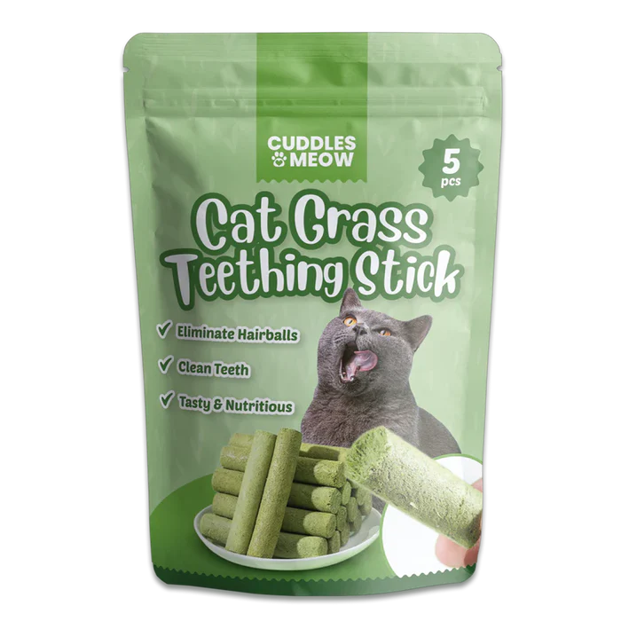 Cat Grass Teething Sticks